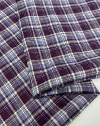 Ткань клетка костюмная "Севиль" d 8631 сливовый