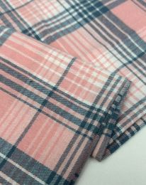 Ткань клетка костюмная d 17 цветущий георгин