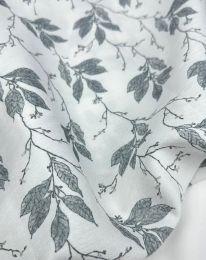 Ткань бохо принт "Вероника" D14 светло-серый