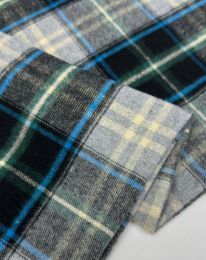 Ткань клетка костюмная d 15 голубой