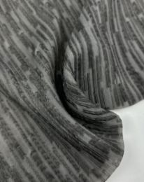 Ткань органза крэш d2 темно-серый