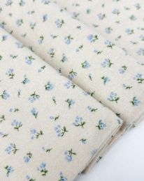 Ткань фланель принт d2 голубой