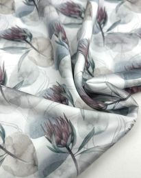 Ткань шелк принт d6 белый