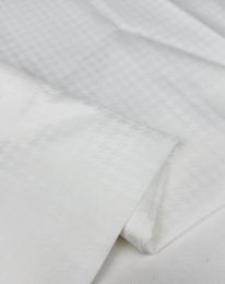 Ткань подклада жаккард "лапка" молочный/айвори