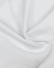 Ткань батист однотонный белый