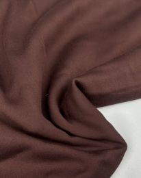 Ткань штапель-шёлк однотонный шоколадный