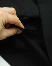 Ткань лиза плотная черный