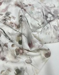 Ткань штапель принт "Адель" d5 молочный/ivory