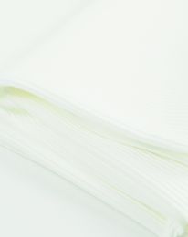 Ткань трикотаж в рубчик молочный/ivory