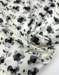 Ткань шелк принт d7 топленое молоко