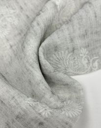 Ткань органза принт d3 серый