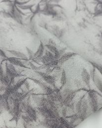 Ткань лен принт "Дорис" d6 жемчужный серый