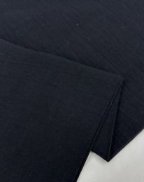 Ткань хлопок креш компаньон черный