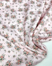 Ткань шелк принт d 25 нежный розовый