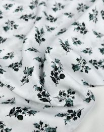 Ткань штапель принт D4 бирюзовый