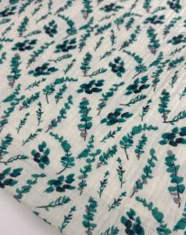 Ткань муслин принт D21 топленое молоко