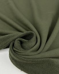 Ткань футер 3- нитка пенье хаки оливковый