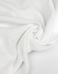 Ткань муслин однотонный белый