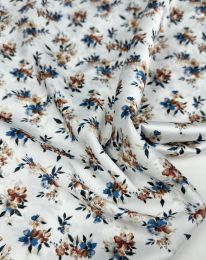 Ткань шелк принт d 24 молочный/ivory