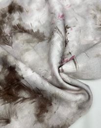 Ткань энар "Бабус" d14 капучино с розовым оттенком