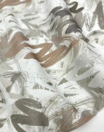 Ткань бохо принт "Вероника" D4 капучино