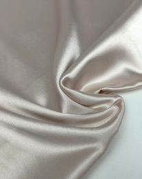 Ткань атлас сатин стретч пудра
