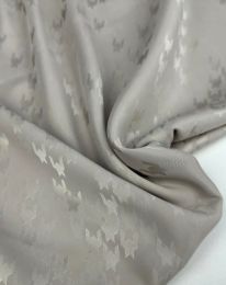 Ткань шелк жаккард "Лапка" d 1/ d 2/ d 3 жемчужный