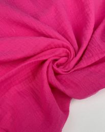 Ткань муслин однотонный ярко-розовый