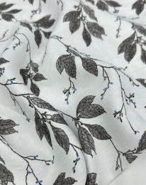 Ткань бохо принт "Вероника" D14 темный капучино