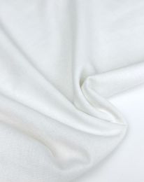 Ткань лен не стретч белый