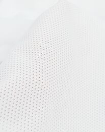 Ткань трикотажная подкладочная перфорированная белый