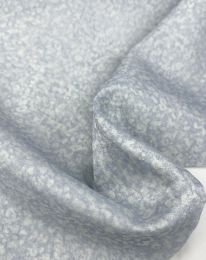 Ткань органза принт д2 дымчатый синий