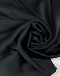 Ткань шелк «Армани» стретч 90 гр черный