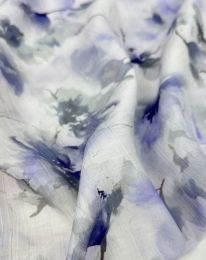 Ткань плательная вискоза "Медея" принт d6 сиреневый