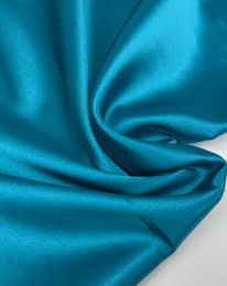 Ткань атлас сатин стретч бирюзовый