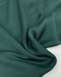 Ткань штапель-шёлк однотонный тёмно-зелёный
