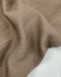 Ткань "Вероника" light креп кофе с молоком