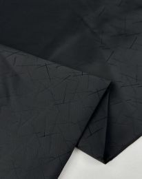 Ткань подклада "Штрихи" черный