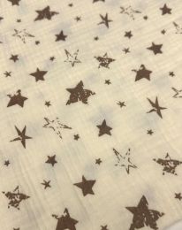 Ткань муслин принт D20 сливочный