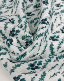 Ткань муслин принт D21 молочный/ivory