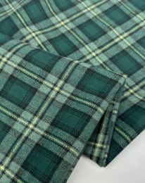 Ткань клетка костюмная d 5 тёмно-зелёный