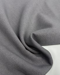 Ткань лен не стретч темно-серый