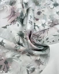 Ткань энар "Бабус" d6 серый с розовым оттенком