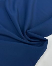 Ткань стретч-шифон темно-синий