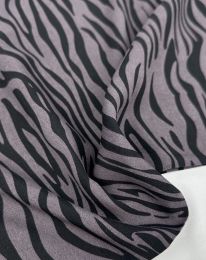 Ткань штапель принт D25 капучино с розовым оттенком