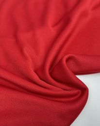 Ткань подклада интерлок  трикотажная красный темный