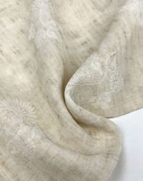 Ткань органза принт d3 бежевый