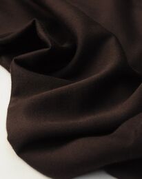 Ткань штапель-шёлк однотонный шоколадный
