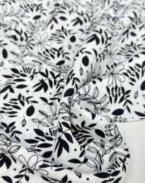 Ткань штапель принт D38 белый