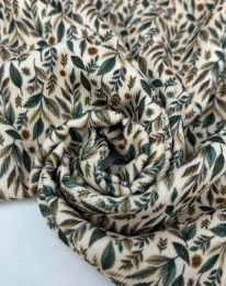 Ткань вельвет принт d13 светло-бежевый